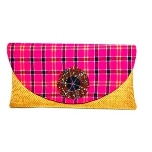 African maasai handmade clutch bag